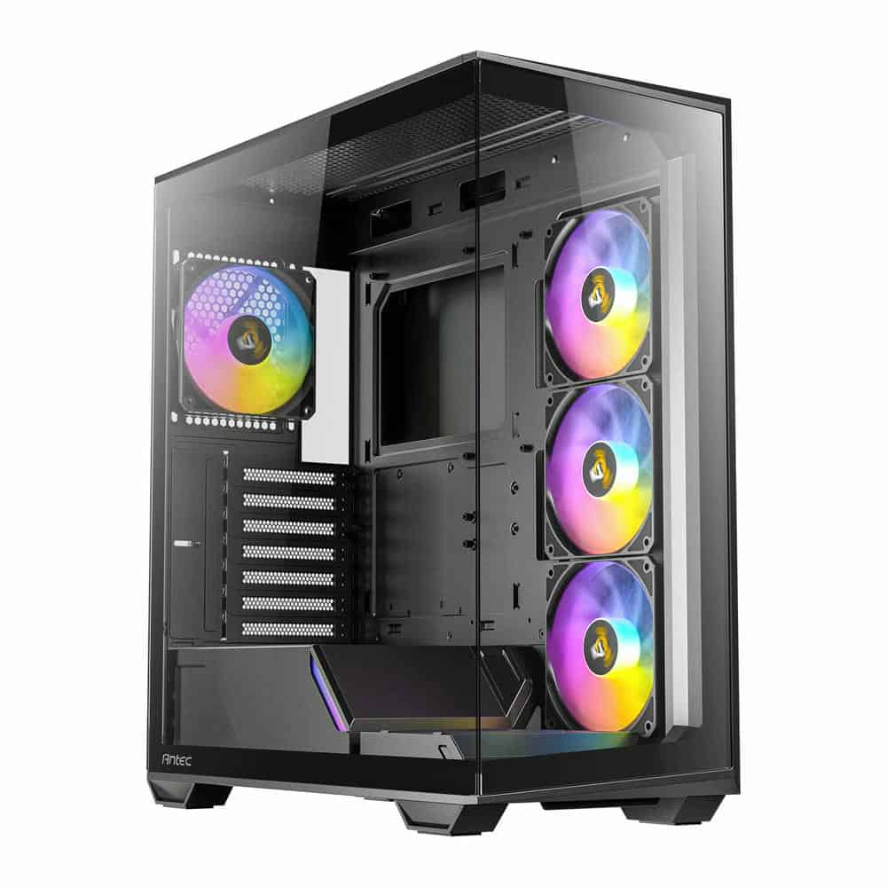 Antec C3 ARGB Mid Tower Tempered Glass PC Gaming Case Black